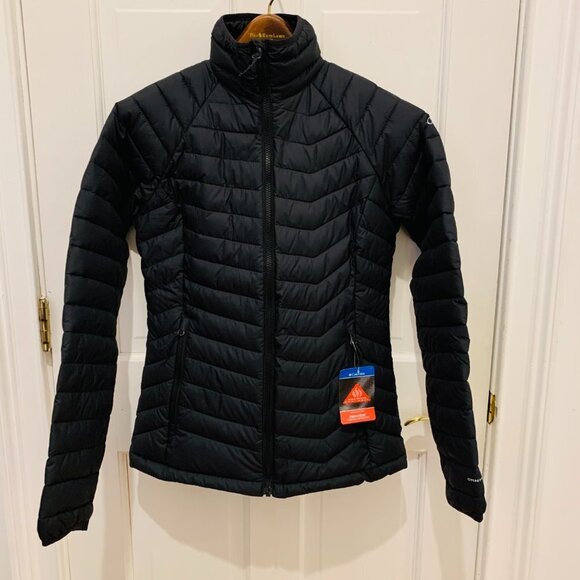 NEW with Tags Columbia Powder Light Jacket Omni heat Black Size Small - Picture 1 of 11